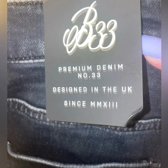 MENS B33 INSPIRED ALVARO RELAXED FIT PREMIUM DENIM  NO.33
DARK WASH 28x32 - Picture 4 of 15